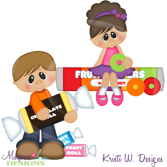 Sugar Rush Kids Set 2 Cutting Files Includes Clipart - Click Image to Close